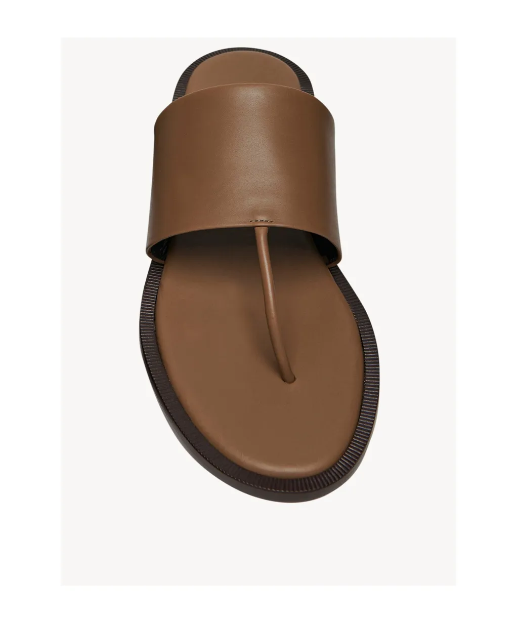 Signum Leather Flat Sandals