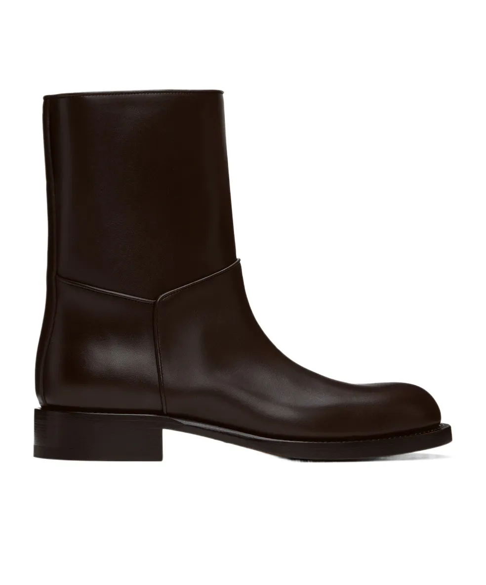 Round-Head Short Boots