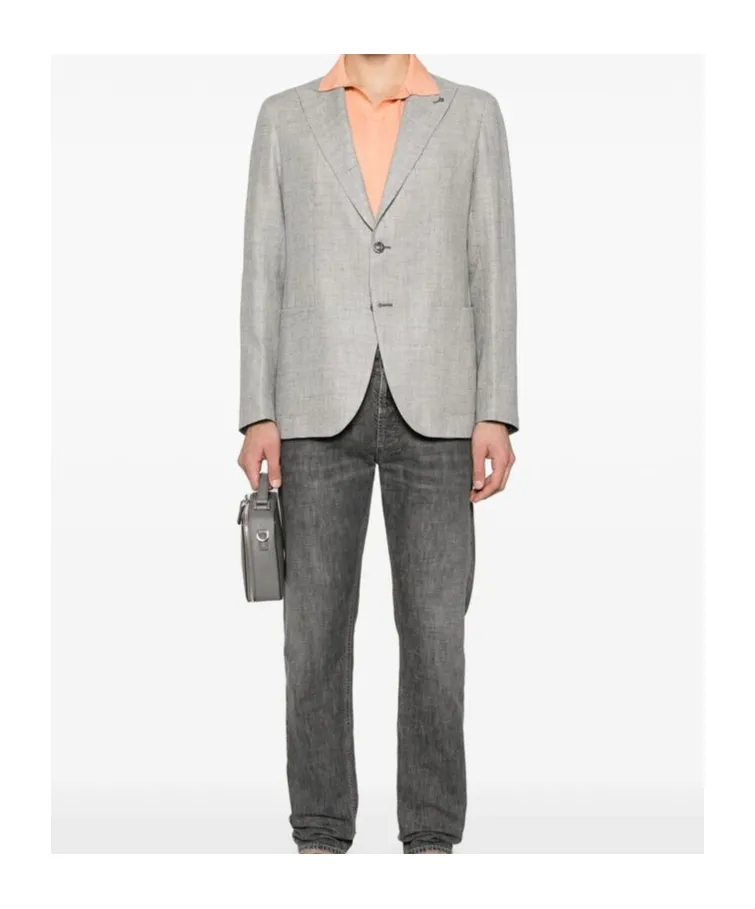 Long-Sleeved Suit Coat