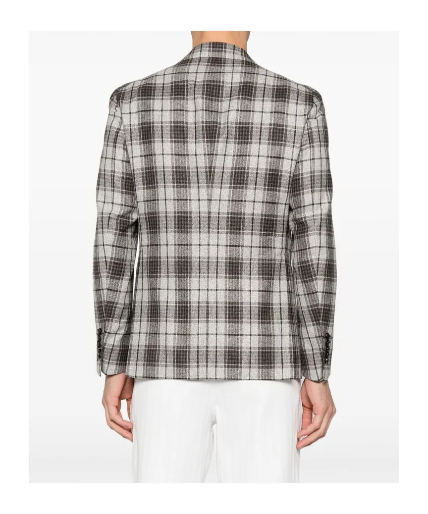 Checked Suit Coat