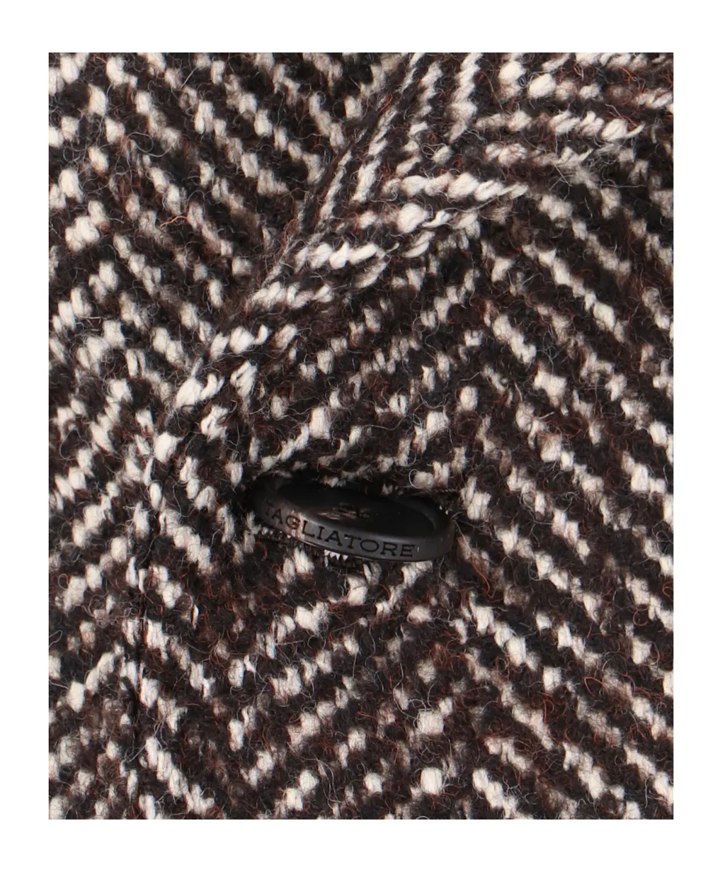 Herringbone Double-Breasted Coat