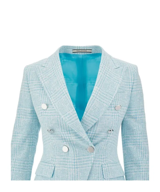 Tweed Double-Breasted Blazer