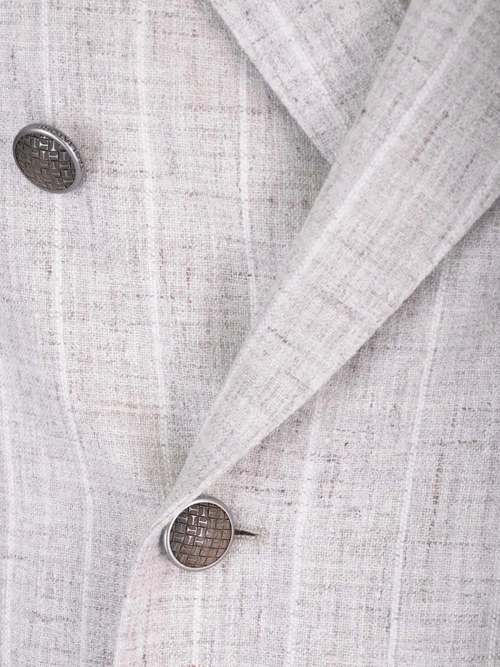 Double-Breasted Striped Blazer