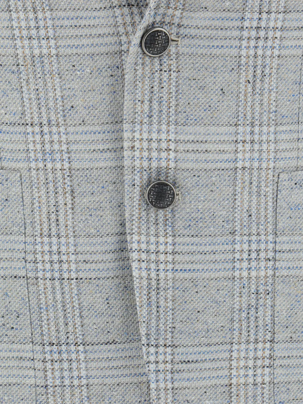 Checked Single-Breasted Blazer