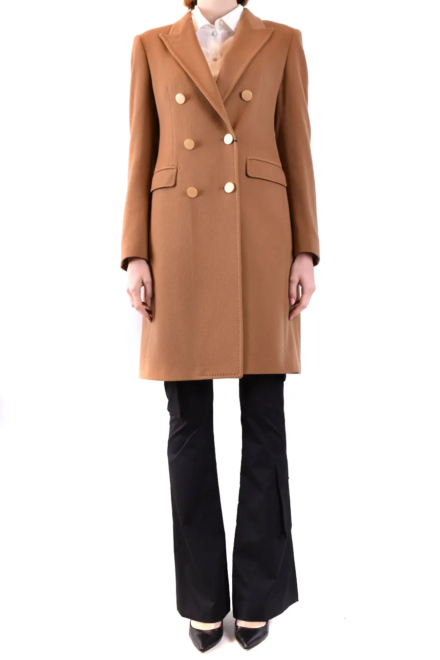 Double-Breasted Lapel Coat