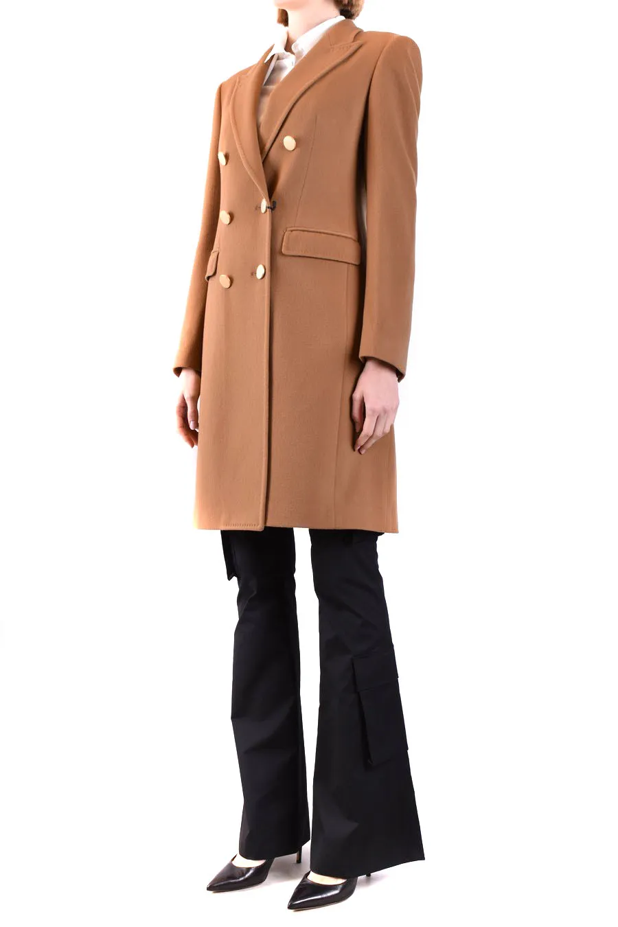 Double-Breasted Lapel Coat