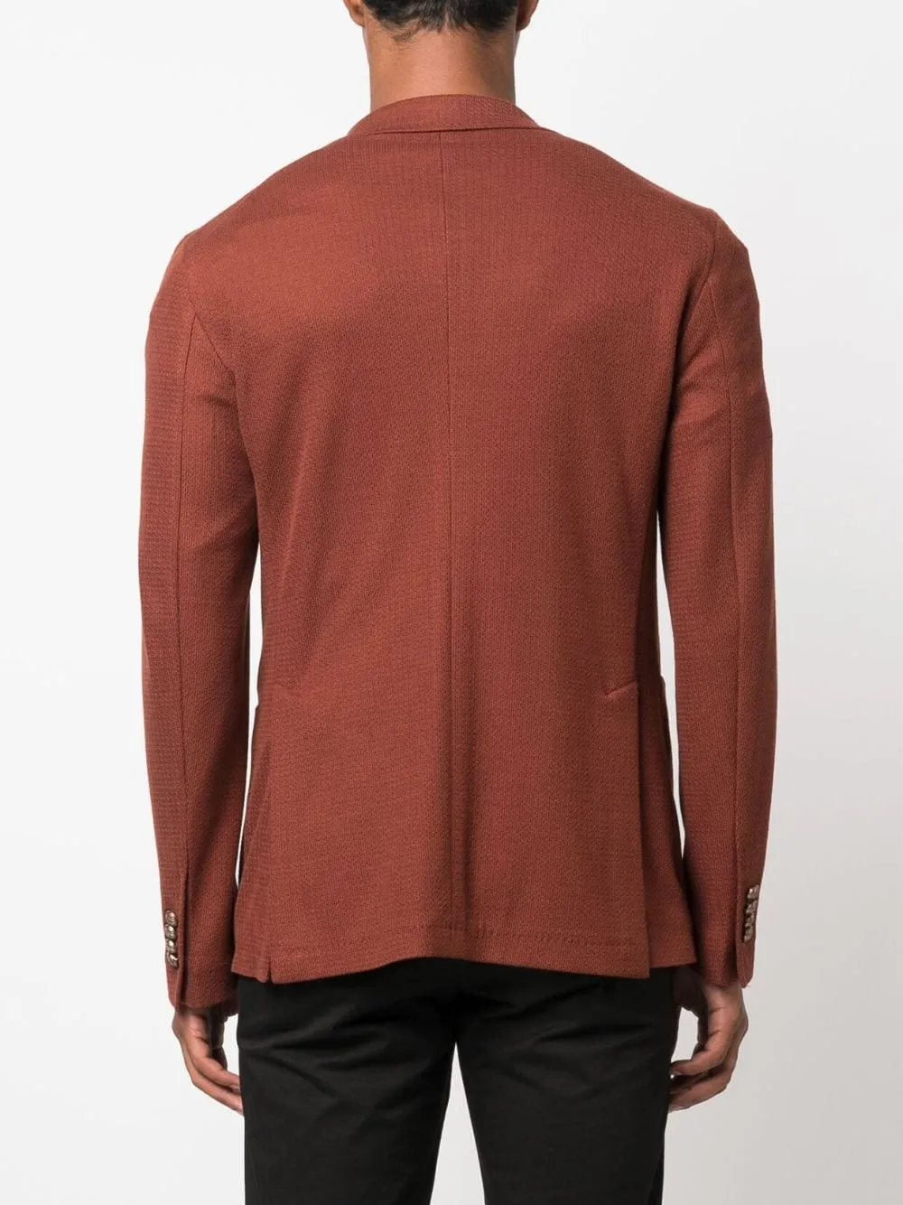 Single-Breasted Cotton Blazer
