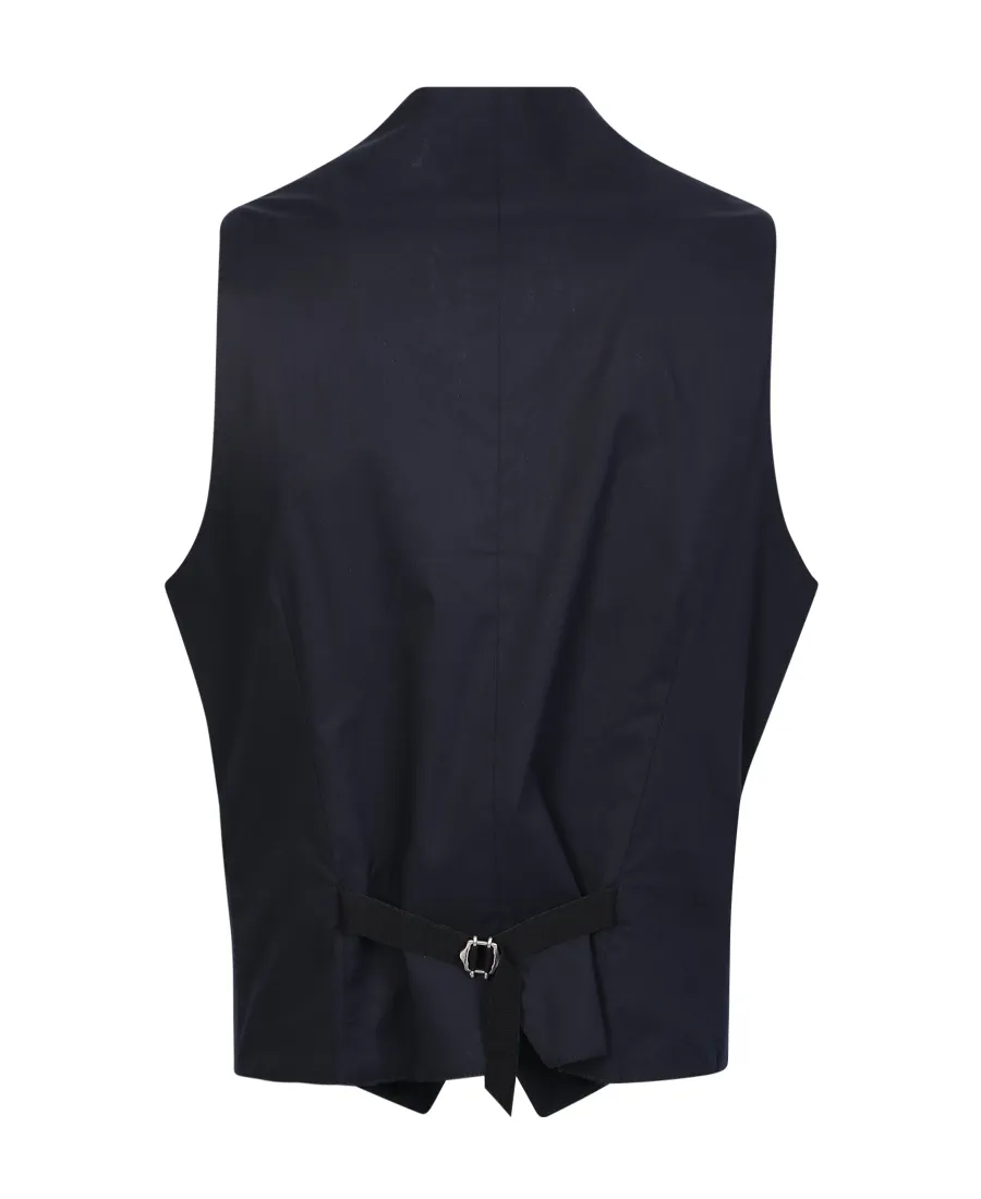 Single-Breasted Panelled Waistcoat