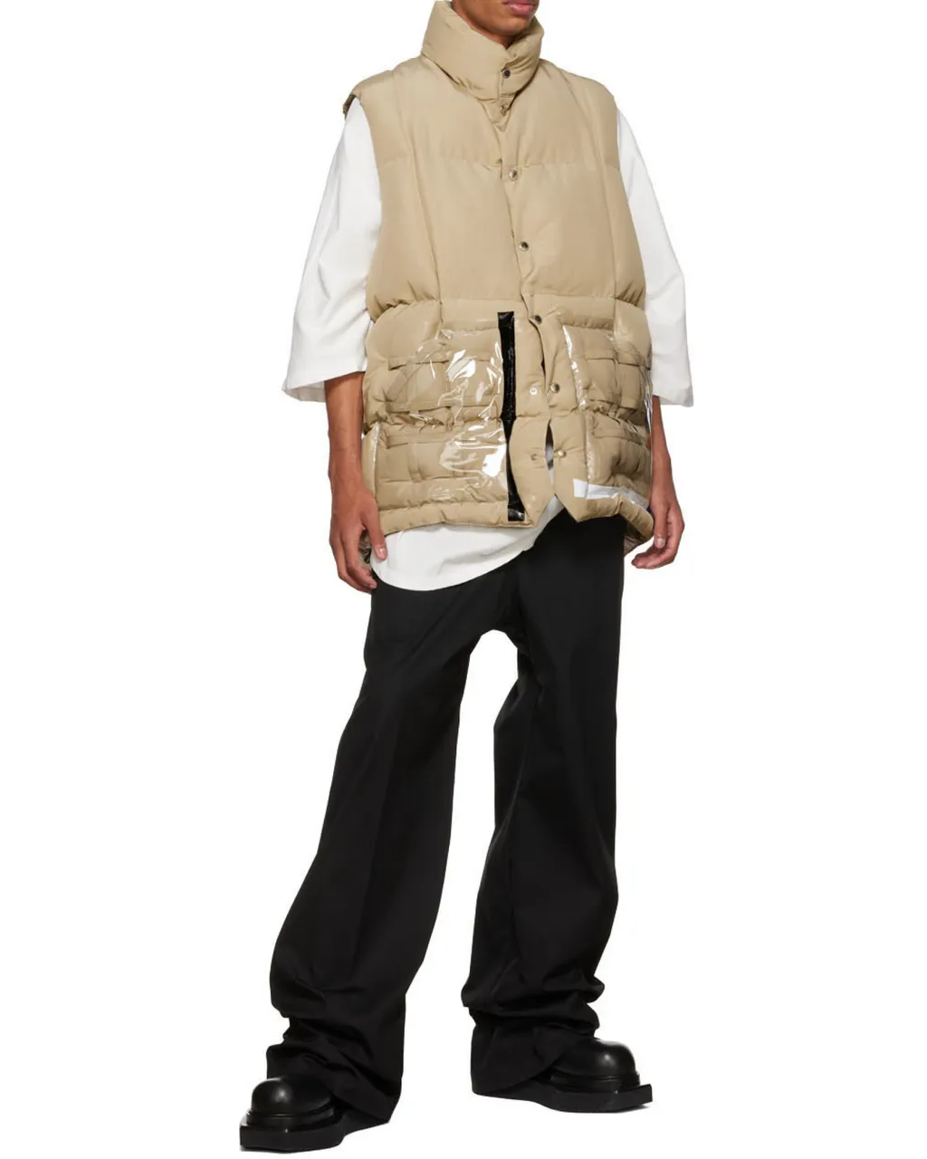 High-Neck Padded Gilet
