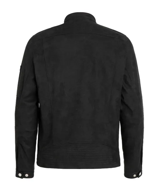 Double-Zip Suede Jacket
