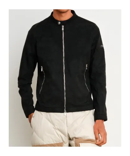 Double-Zip Suede Jacket