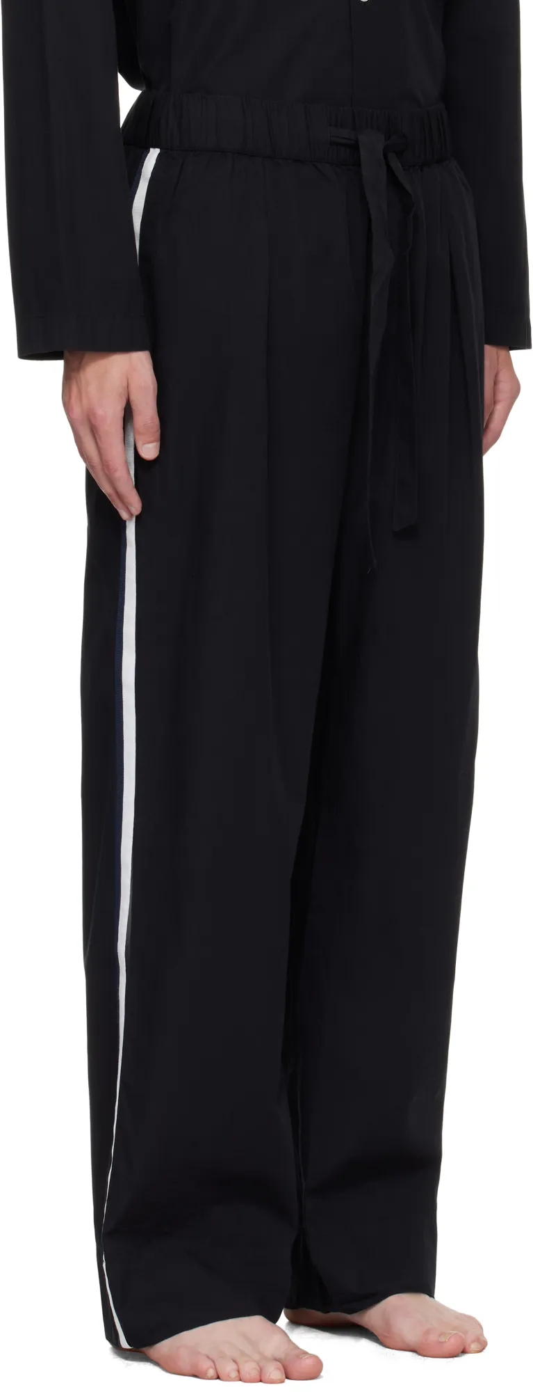 Side Stripe Poplin Pajama Pants