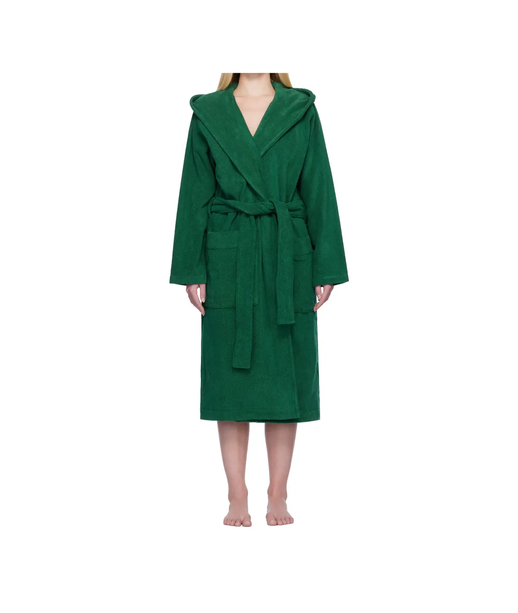 Terry Hooded Bathrobe