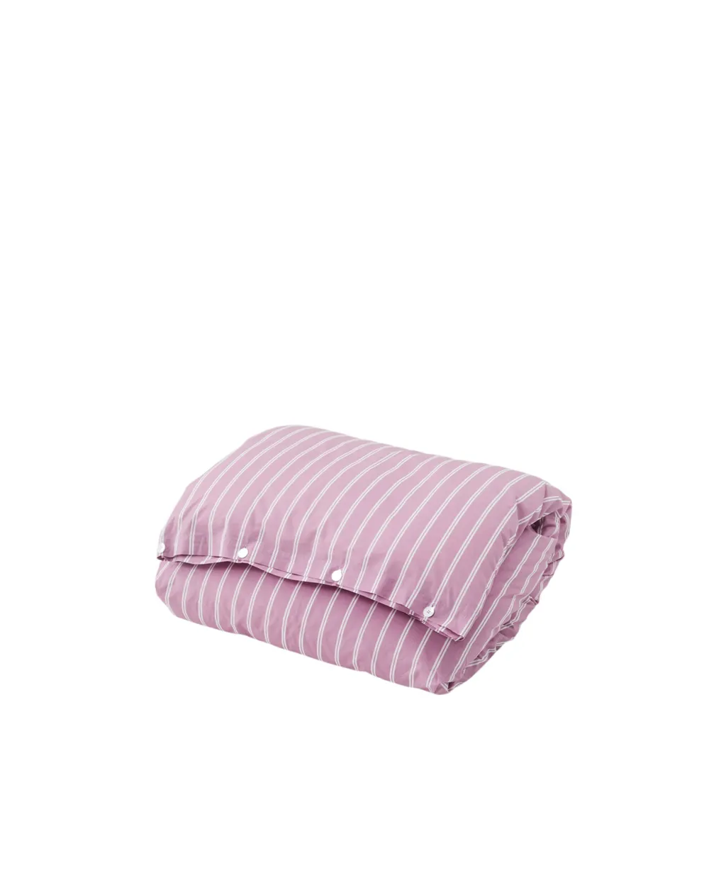 Striped Percale Duvet Cover