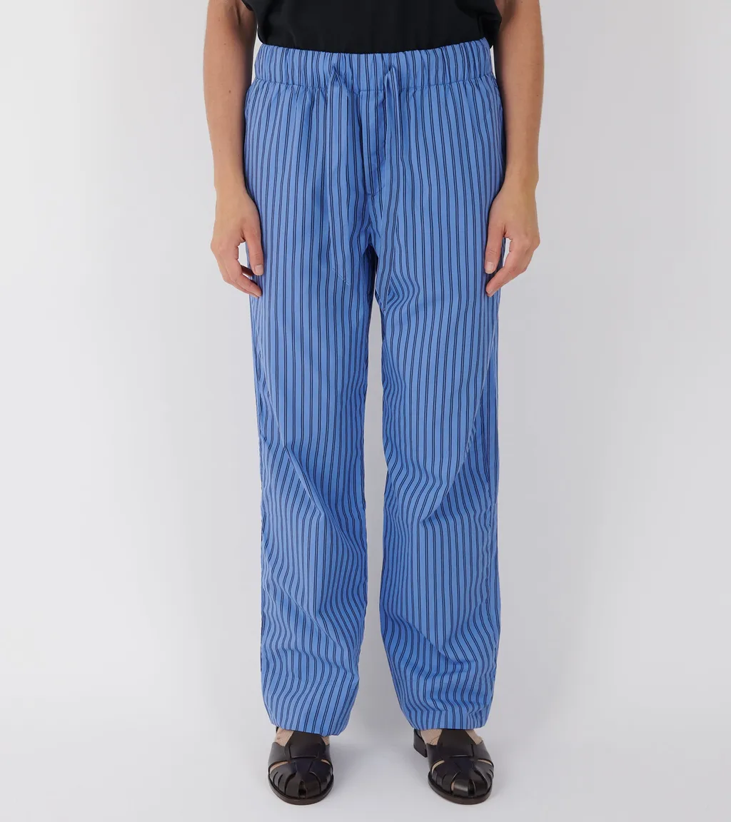 Striped Poplin Pajama Pants