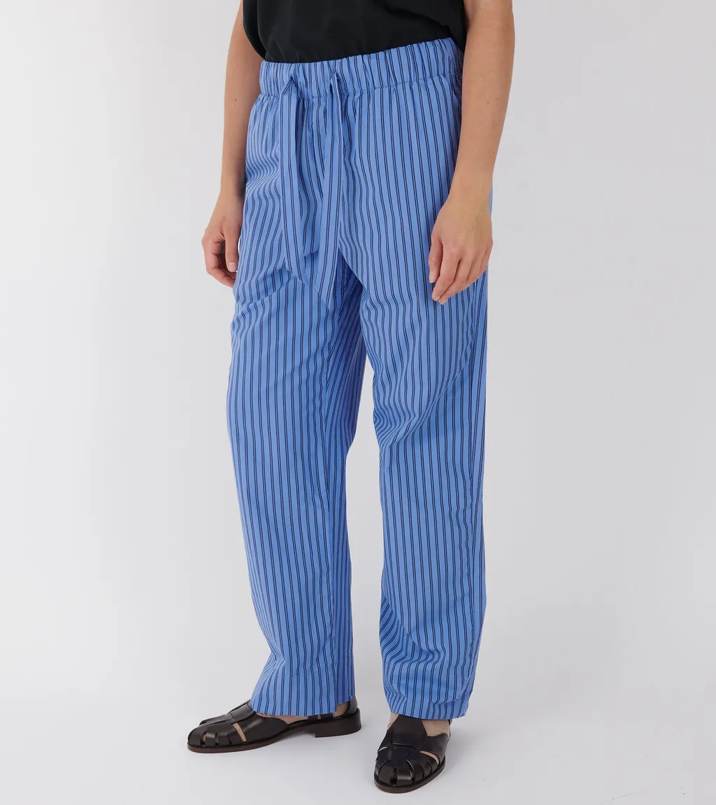 Striped Poplin Pajama Pants