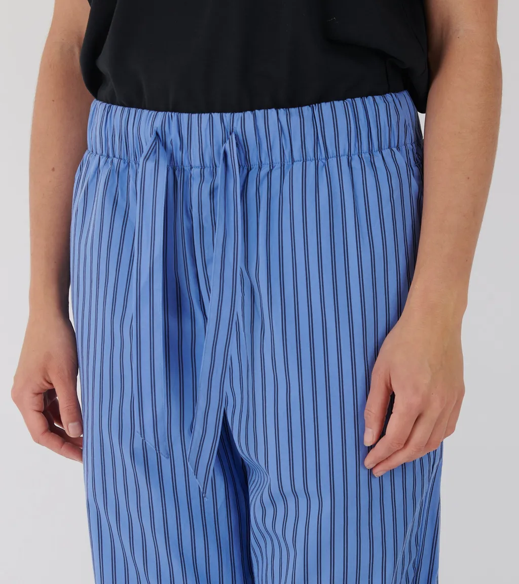 Striped Poplin Pajama Pants