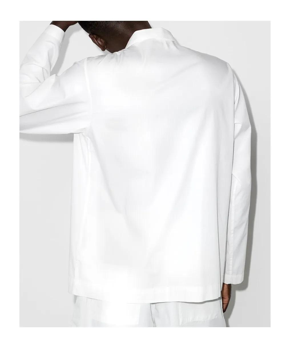 Buttoned Poplin Pajama Shirt