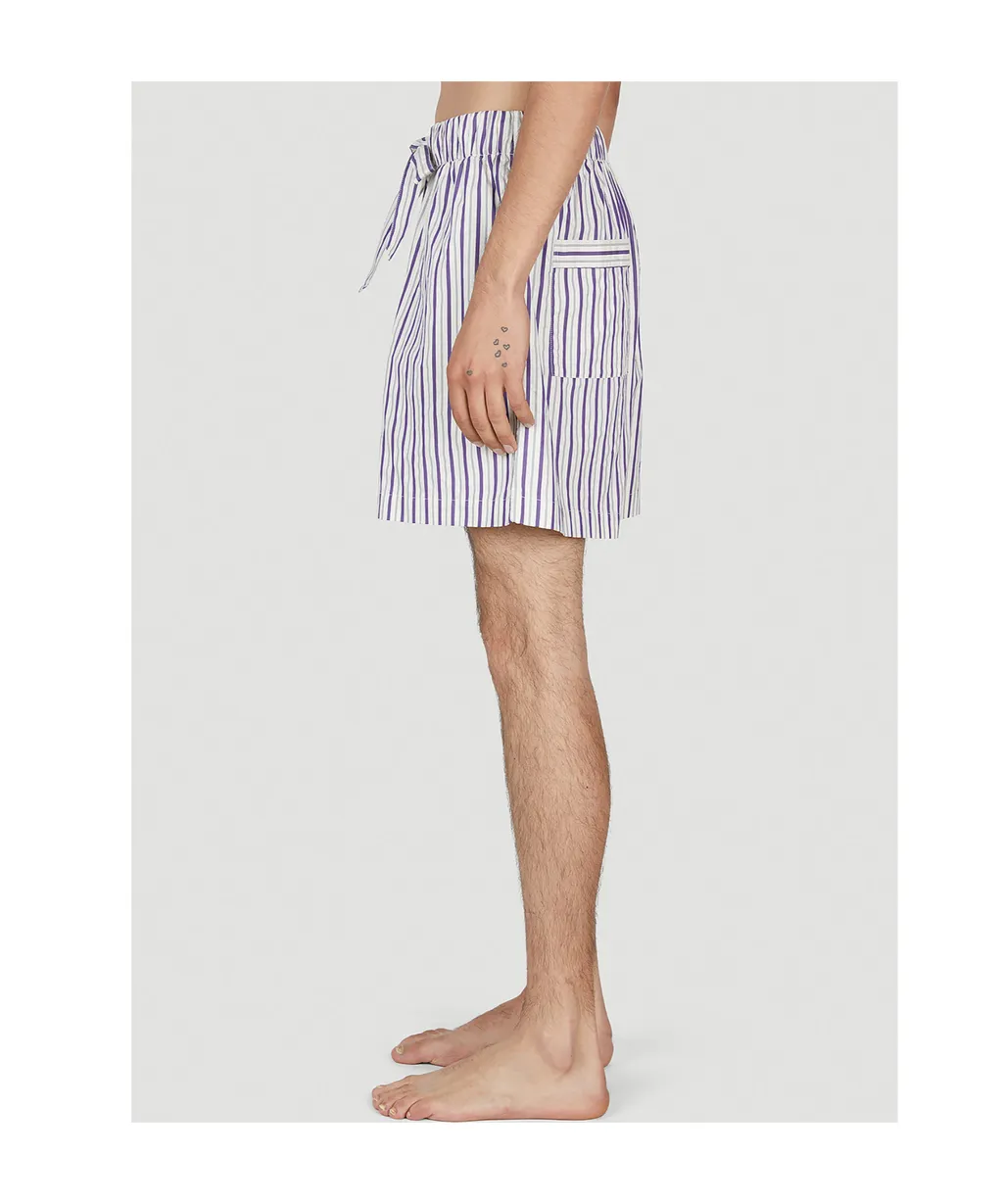 Lido Poplin Striped Sleep Shorts