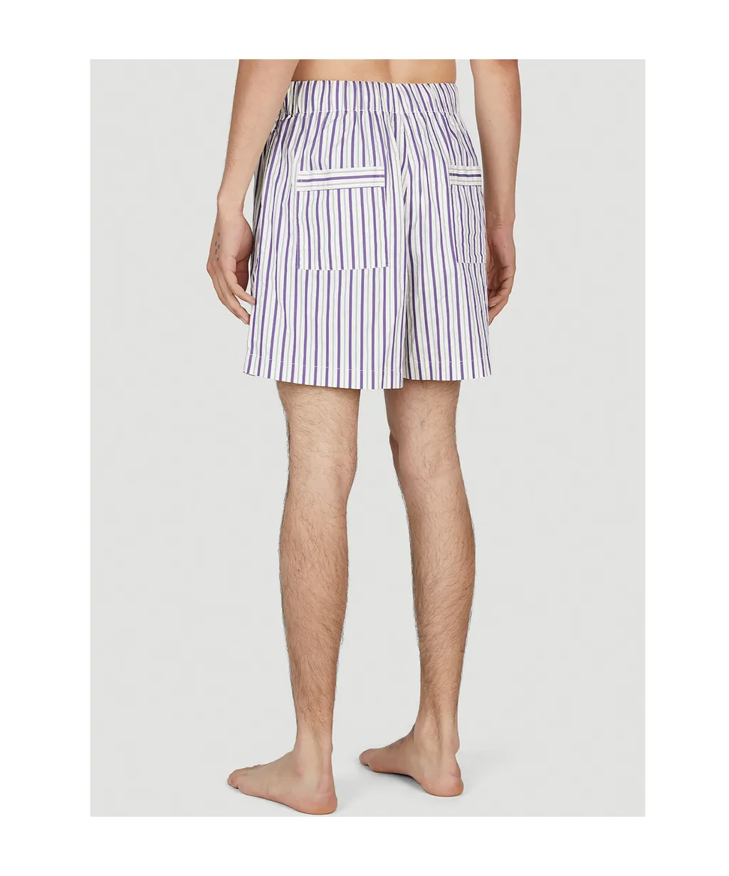 Lido Poplin Striped Sleep Shorts