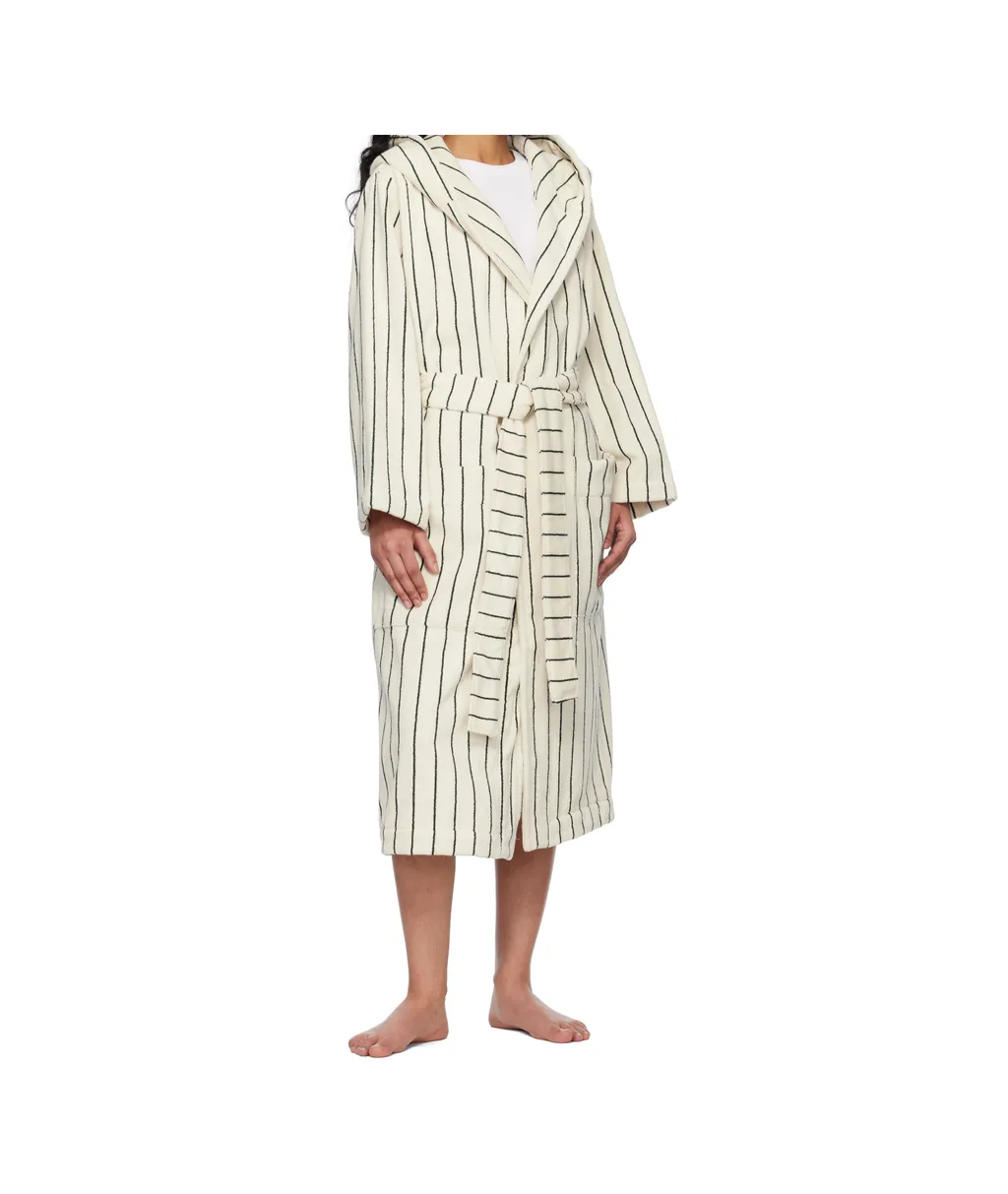 Terrycloth Hooded Bathrobe