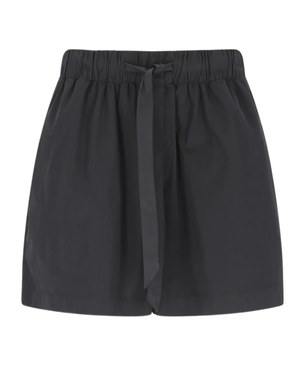 Drawstring Poplin Sleep Shorts