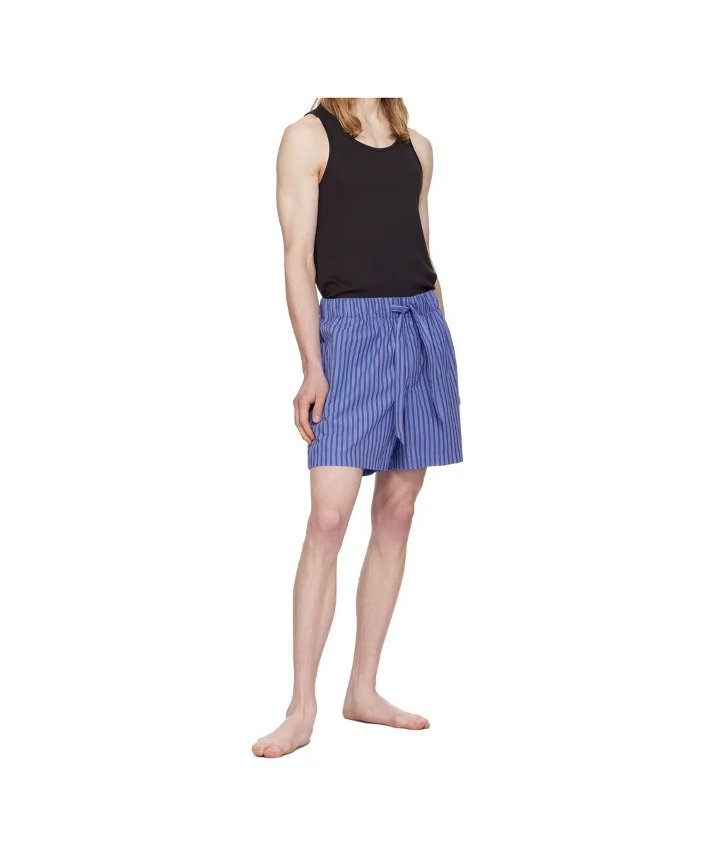 Striped Drawstring Pajama Shorts
