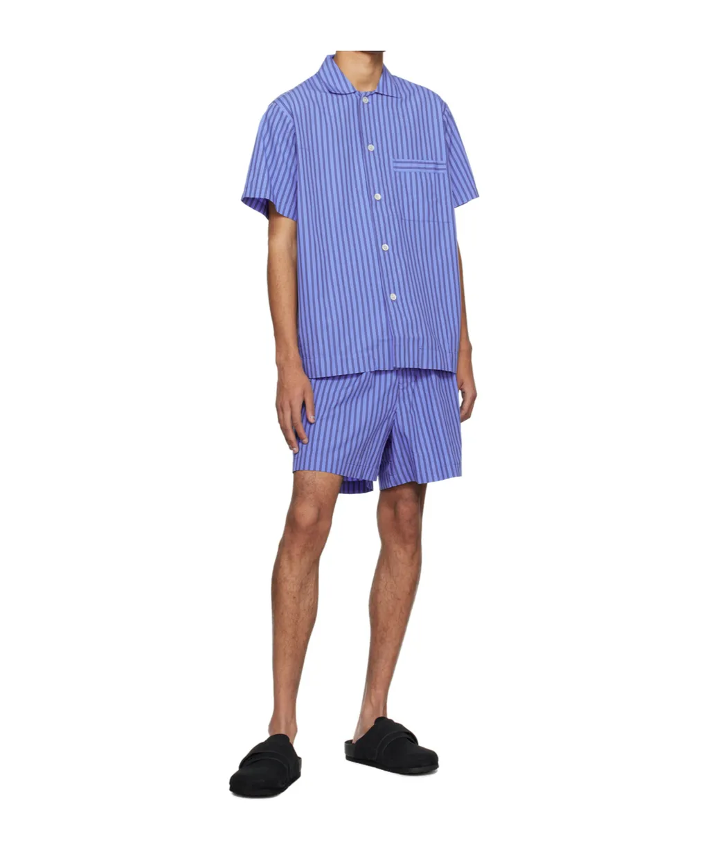 Striped Drawstring Pajama Shorts