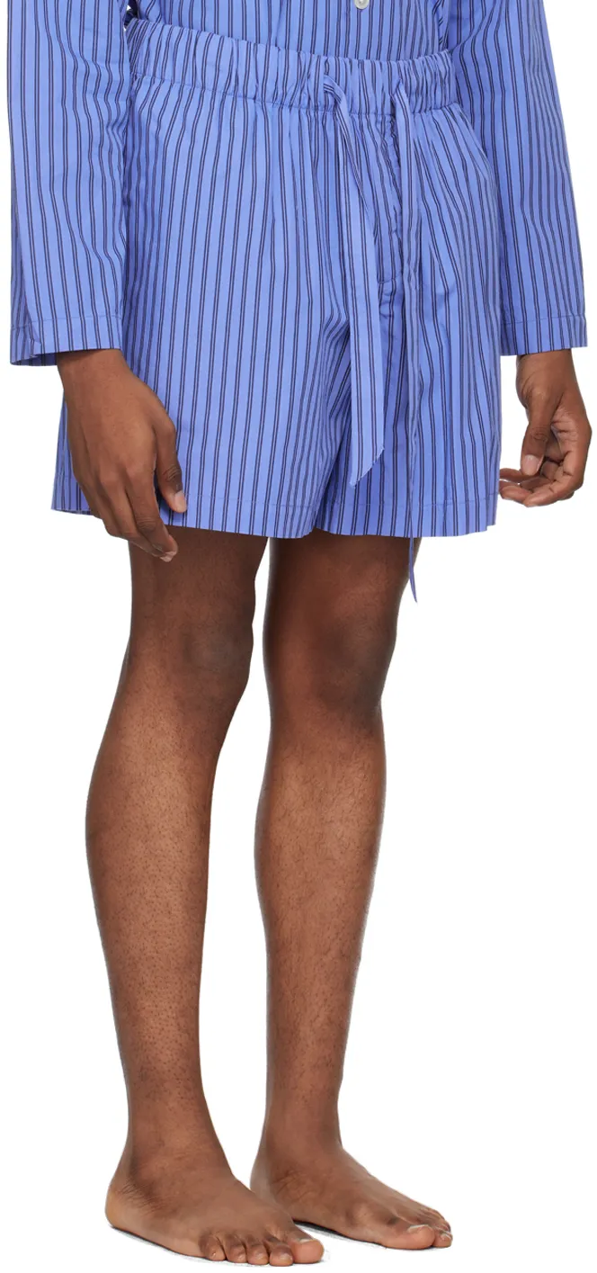 Striped Drawstring Pajama Shorts