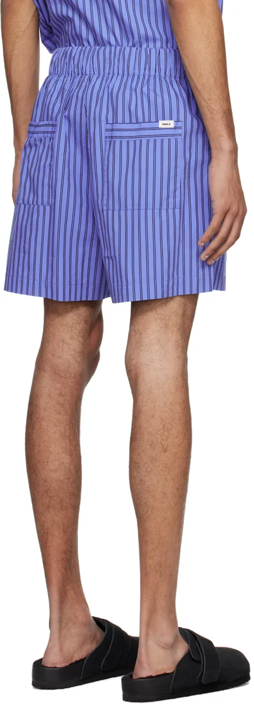 Striped Drawstring Pajama Shorts