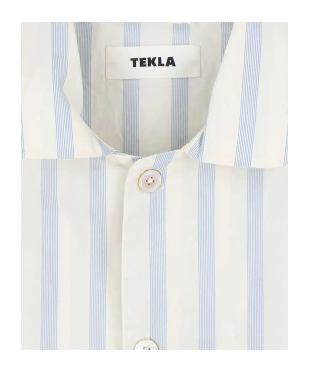 Striped Long-Sleeved Shirt Pajamas