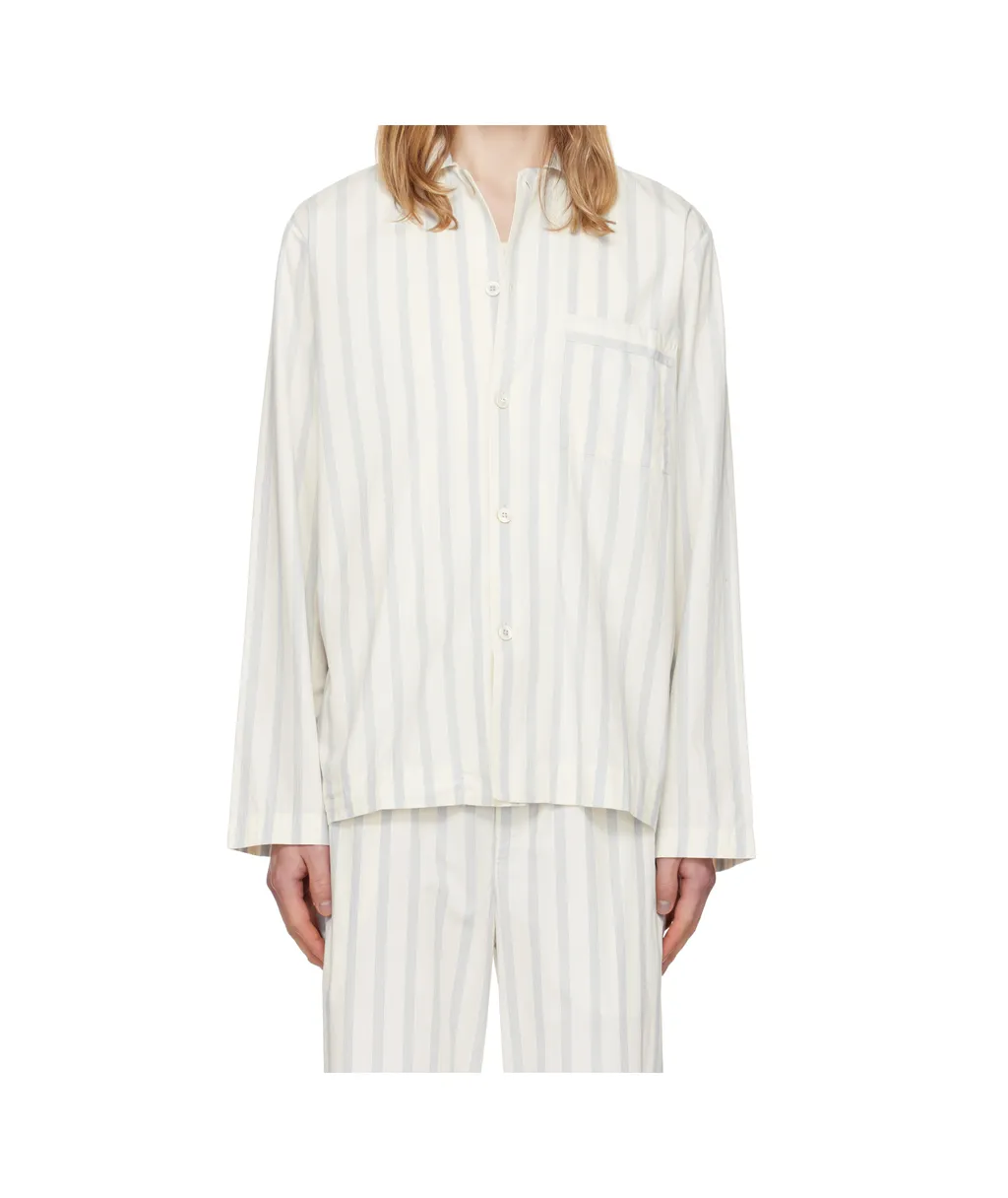 Striped Long-Sleeved Shirt Pajamas