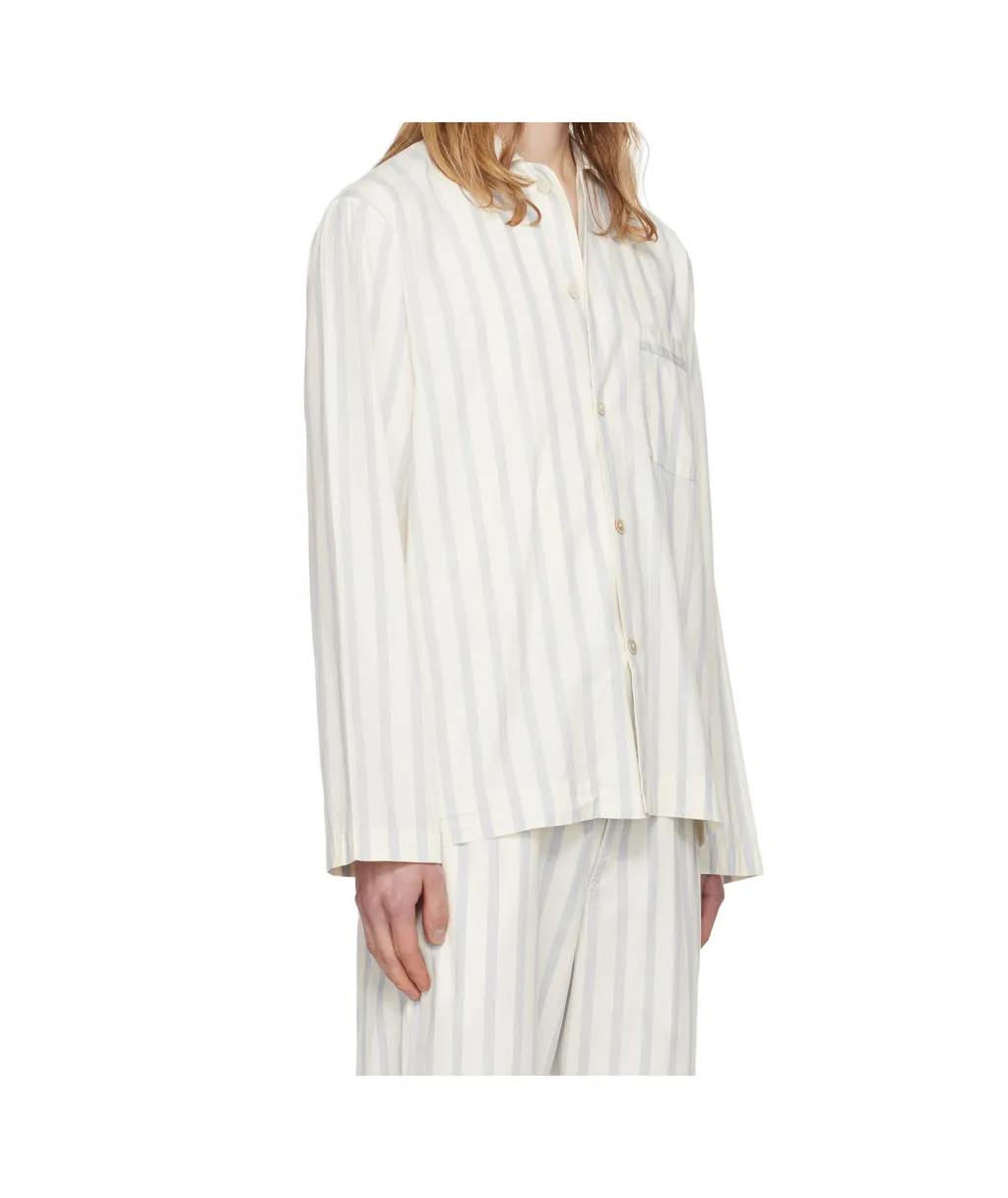 Striped Long-Sleeved Shirt Pajamas