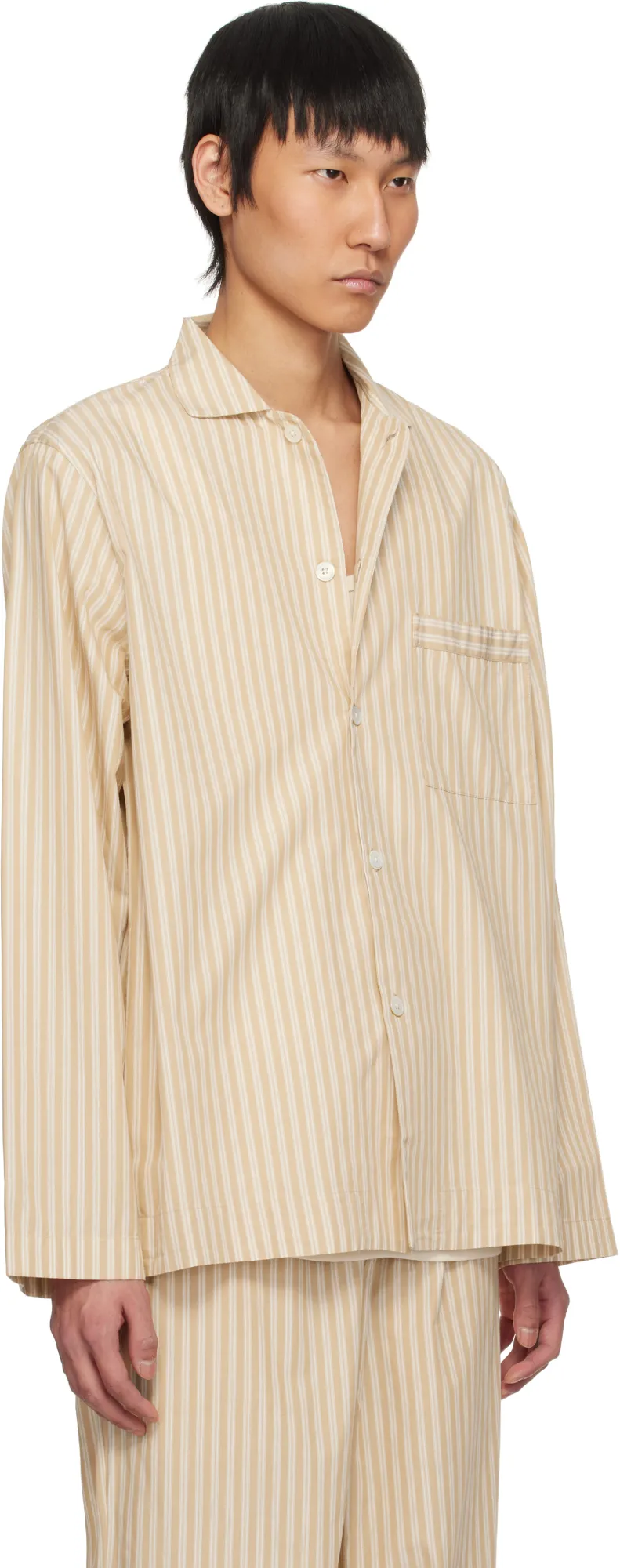 Poplin Long-Sleeved Pyjama Shirt