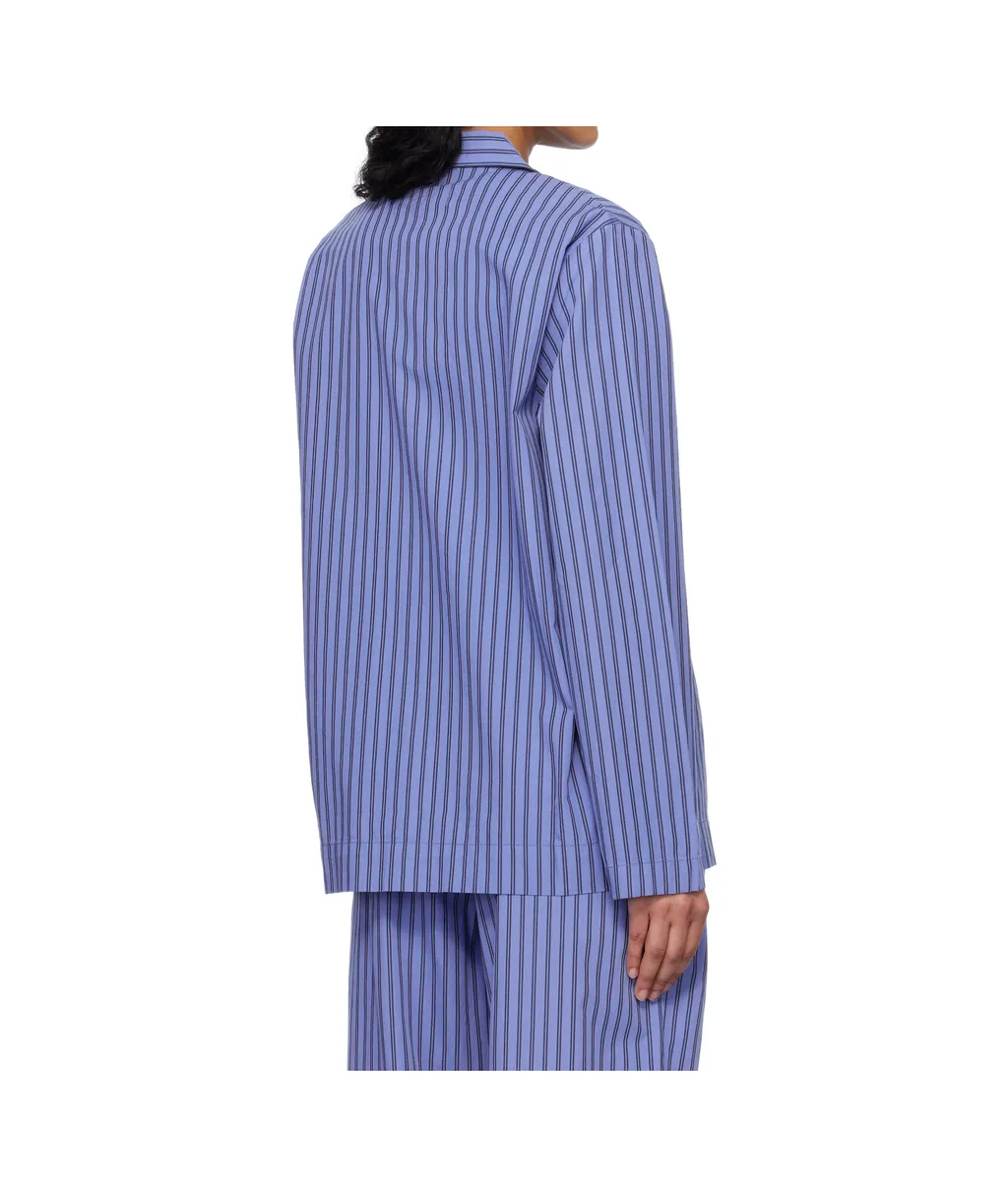Striped Poplin Pajama Shirt