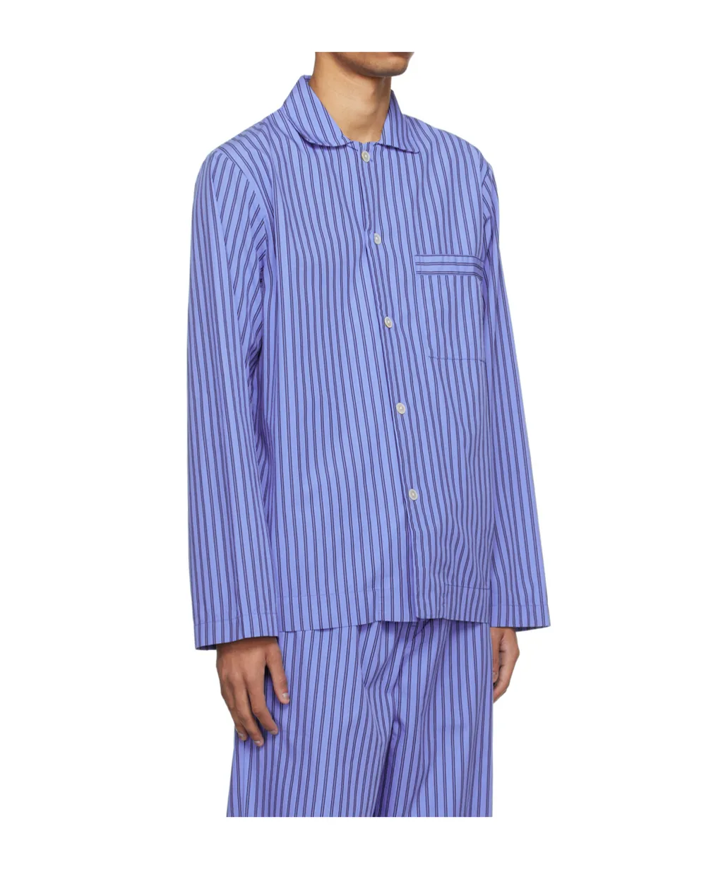 Striped Poplin Pajama Shirt
