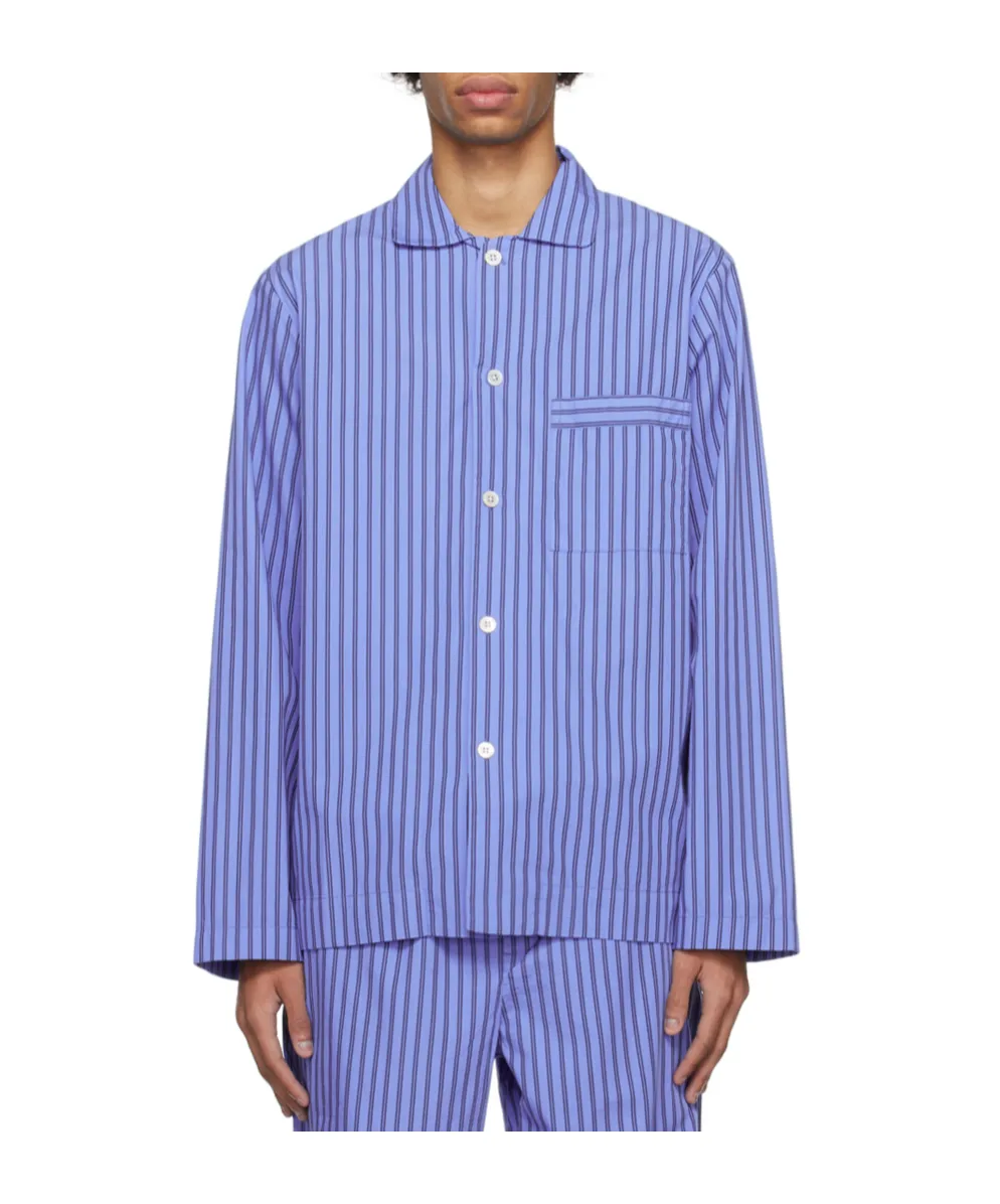 Striped Poplin Pajama Shirt
