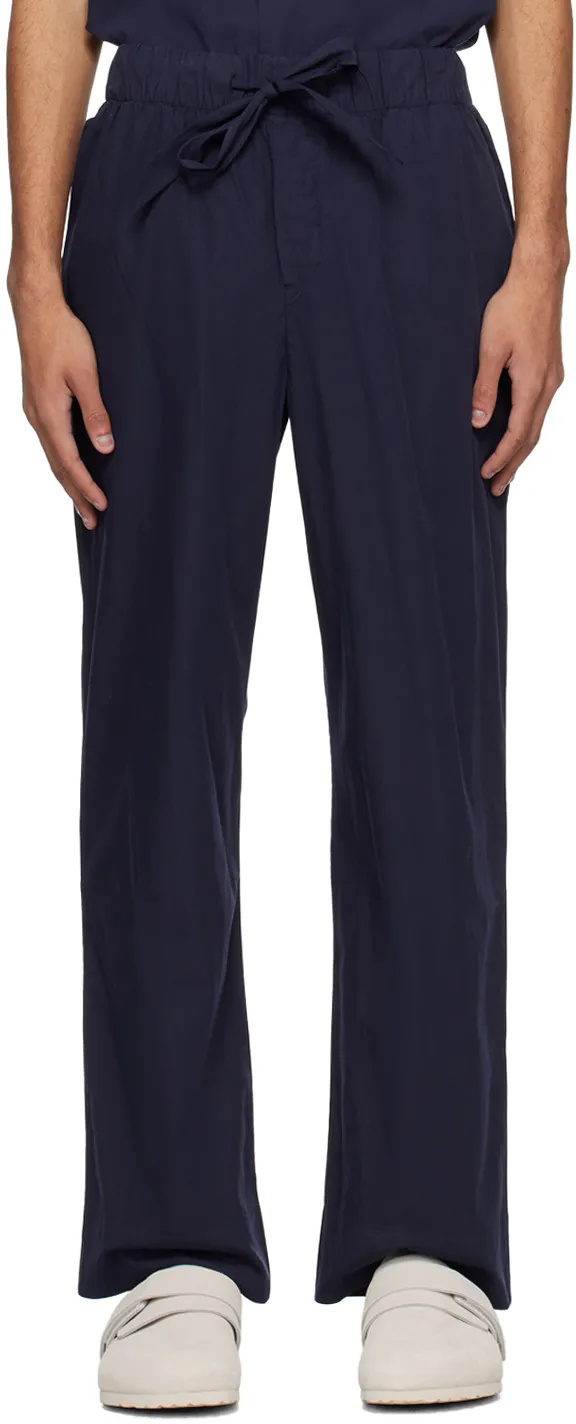 Drawstring Poplin Pajama Trousers
