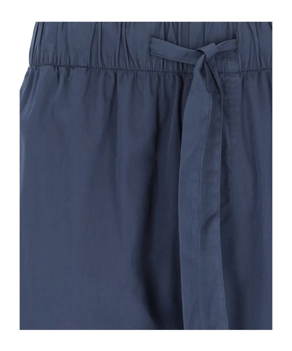 Drawstring Poplin Pajama Trousers