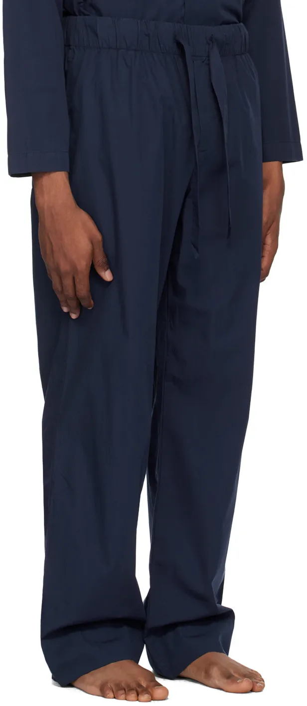 Drawstring Poplin Pajama Trousers