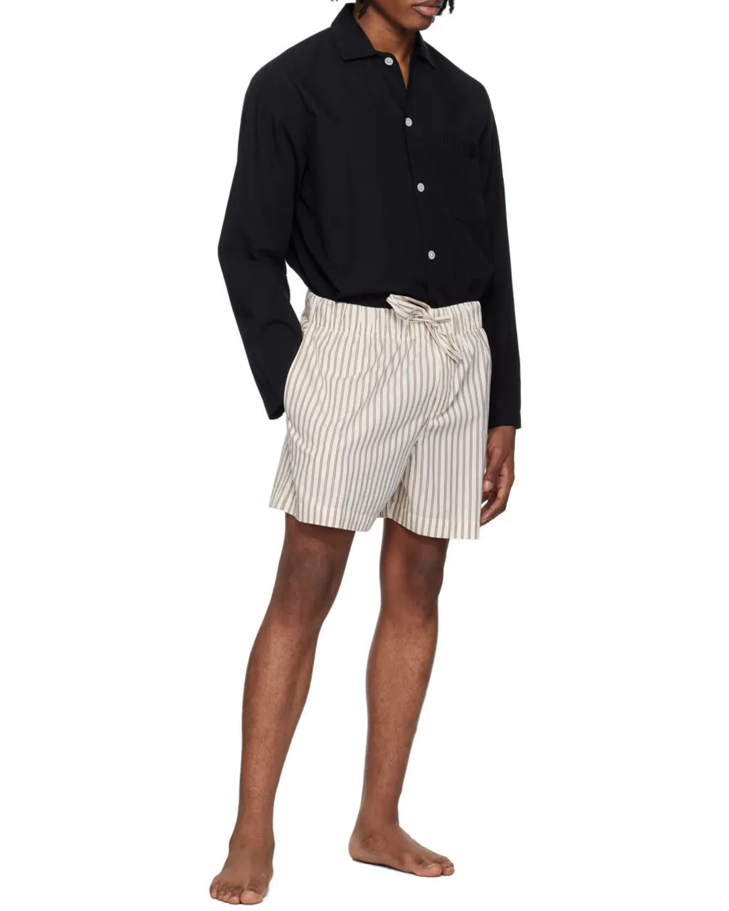 Relaxed Fit Poplin Pajama Shirt