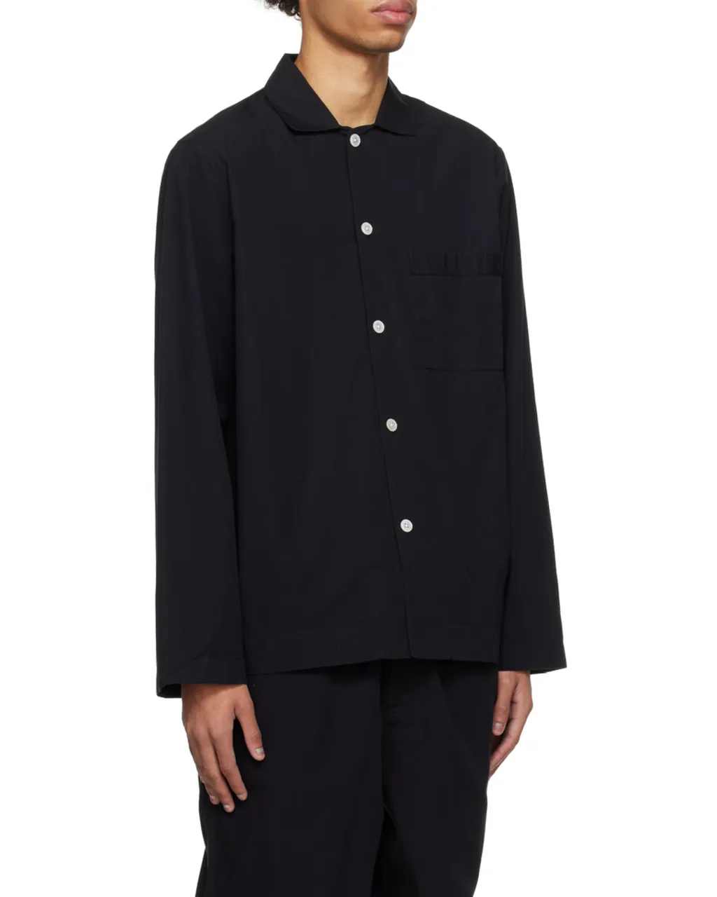 Relaxed Fit Poplin Pajama Shirt