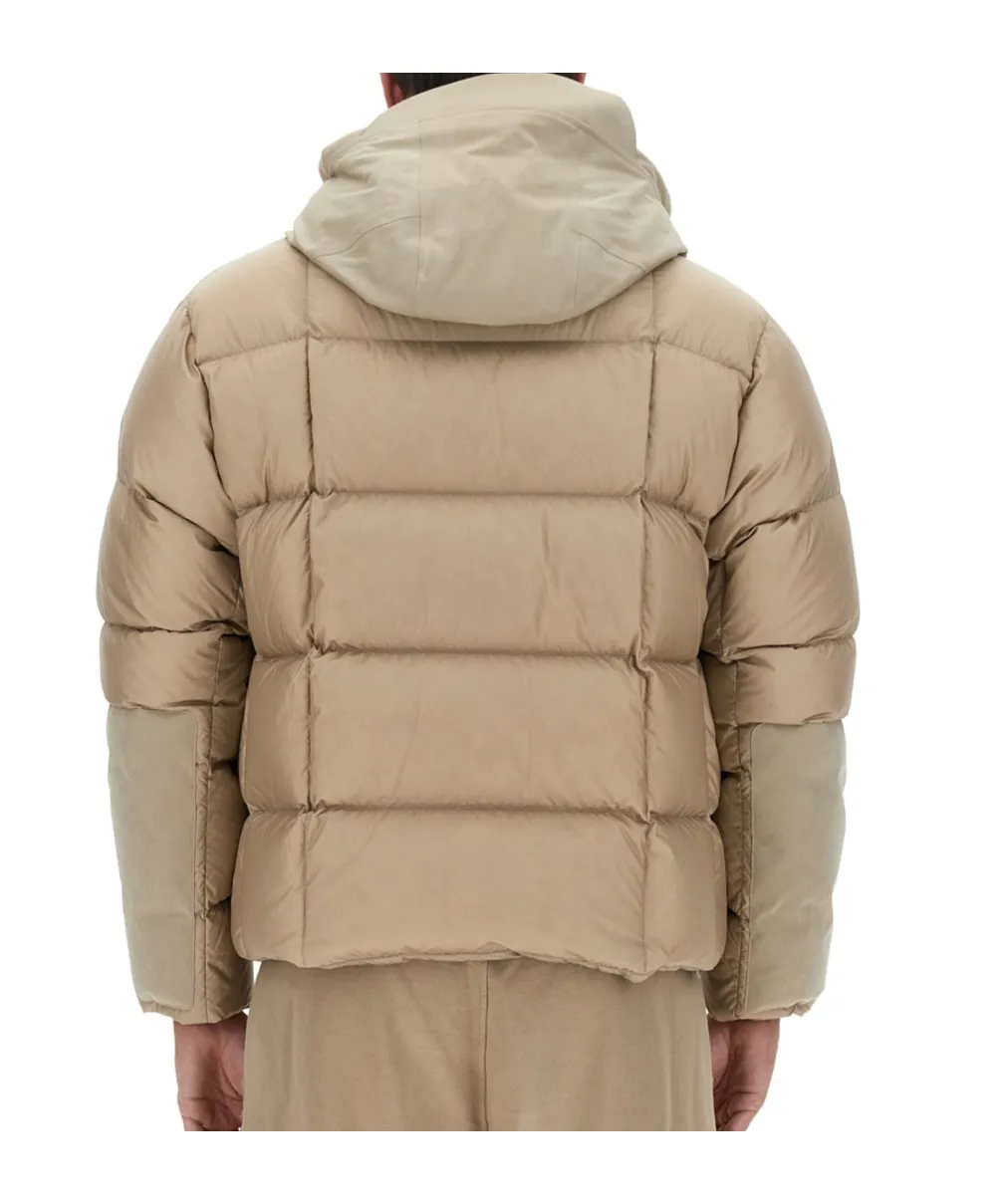 Drawstring Hooded Padded Coat