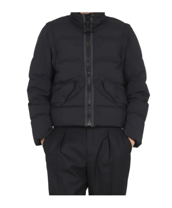 High-Neck Zipped Padded Jacket
