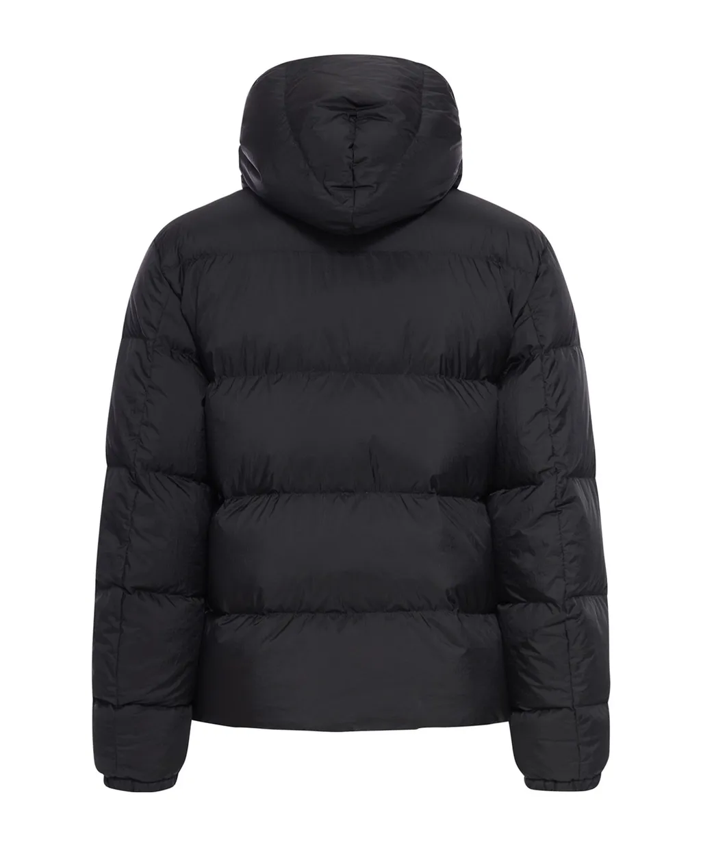 Drawstring Hooded Zip-Up Padded Jacket