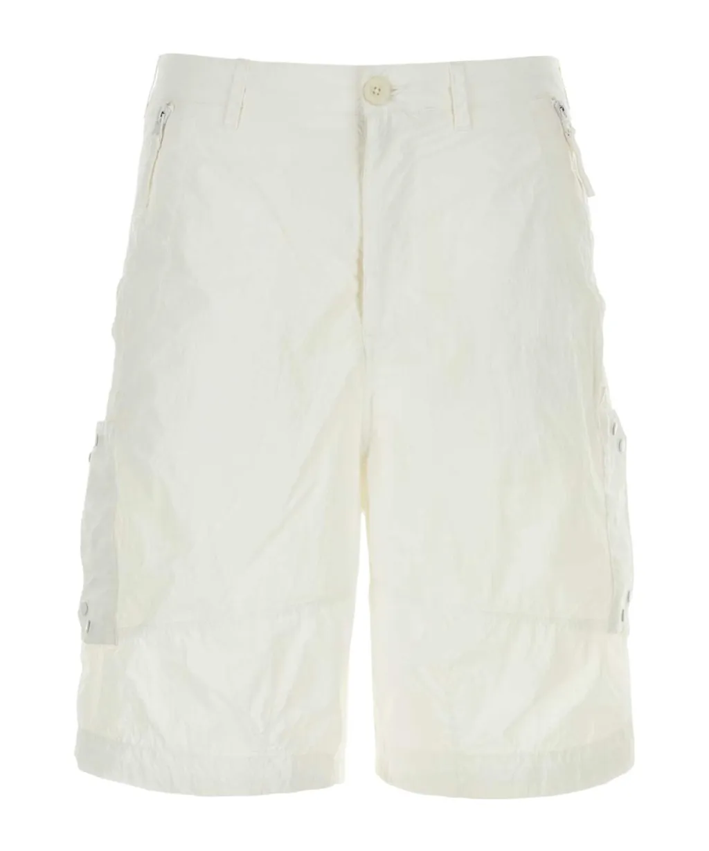 Logo-Appliqué Drawstring Hem Bermuda Shorts