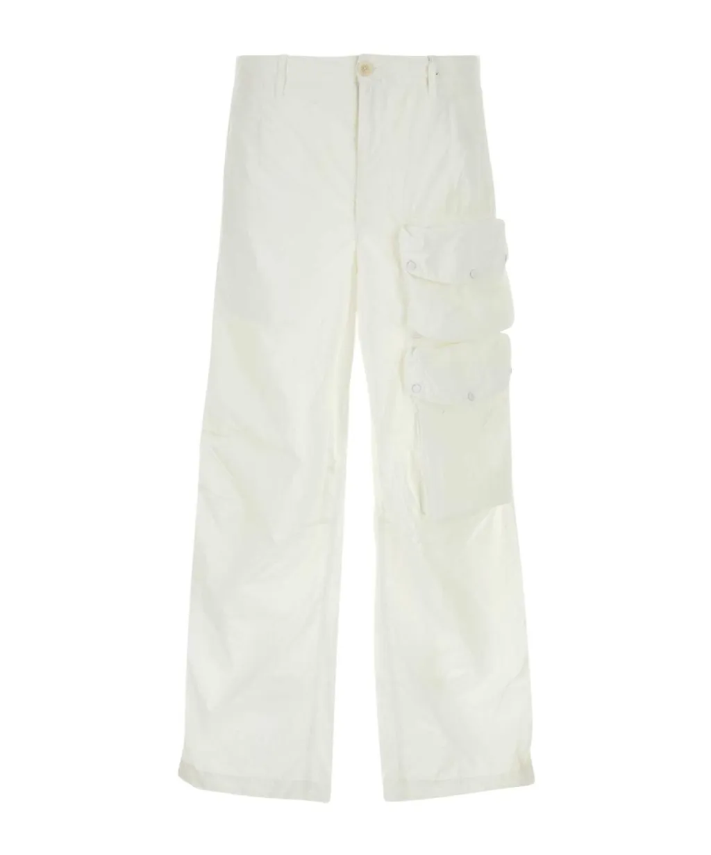 Logo-Patch Straight-Leg Cargo Pants