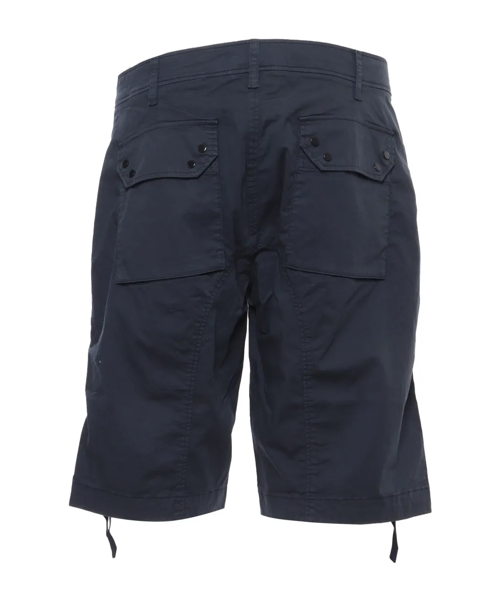 Drawstring Cotton-Blend Bermuda Shorts