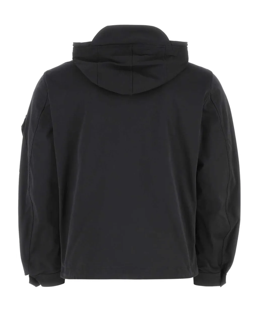 Long-Sleeved Hooded Drawstring Jacket