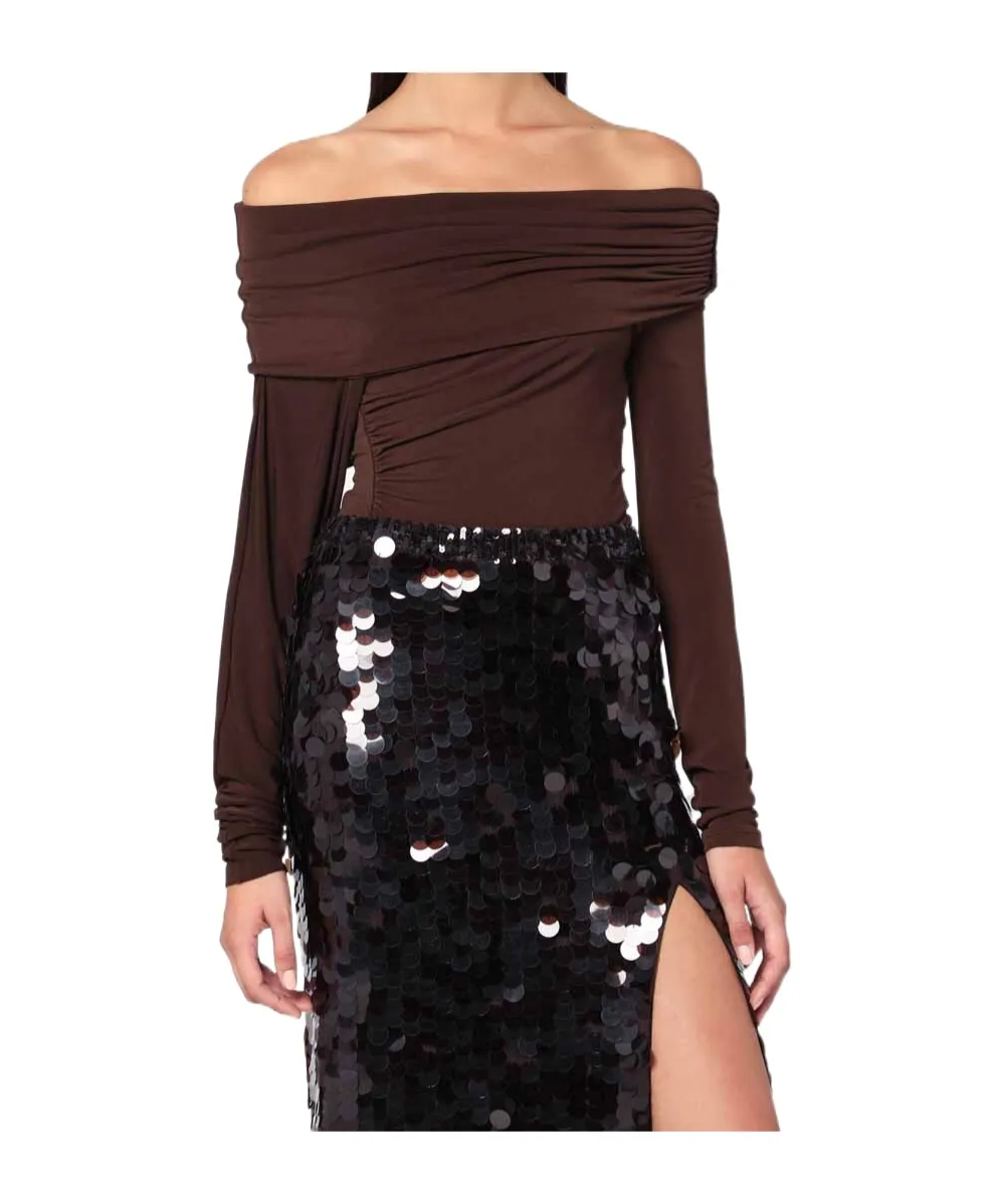Off-Shoulder Ruched Top